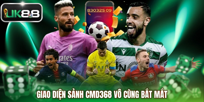 Giao diện sảnh CMD368 vô cùng bắt mắt